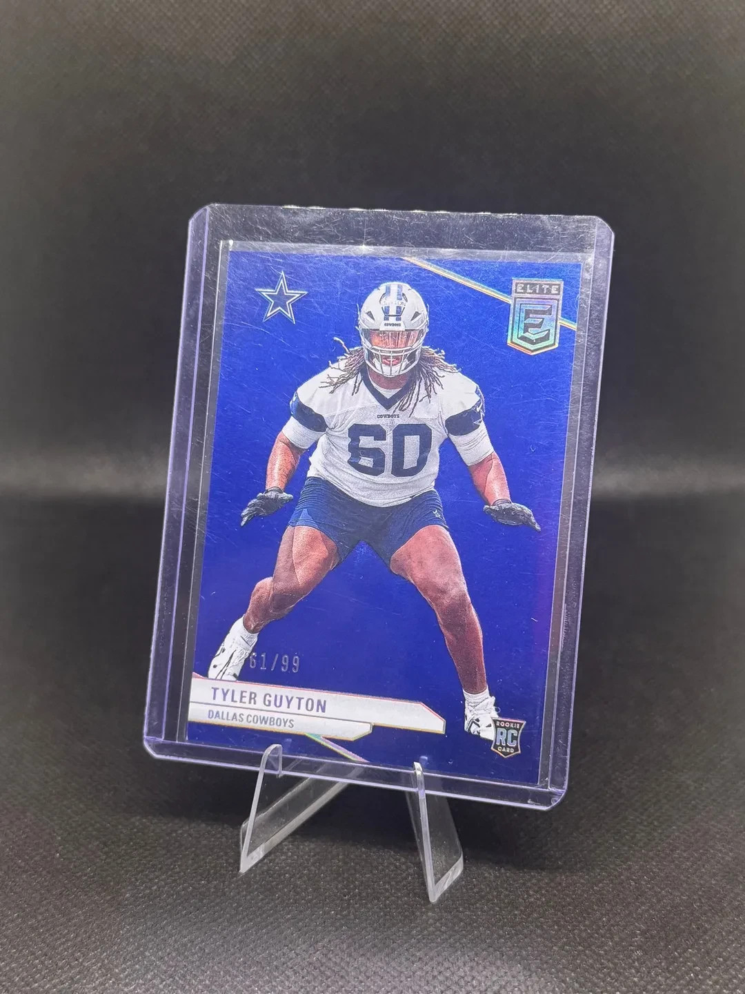 Tyler Guyton 2025 Donruss Elite Blue Rookie /99 #151 Dallas Cowboys SP RC