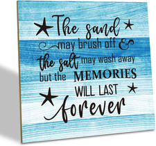Wooden Beach Sign - Ocean Themed Decor for Home or Beach House