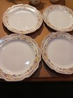 Vintage Floral Porcelain 16 Piece Dinnerware Set USA Gold Trim 4 Person Set — photo 2