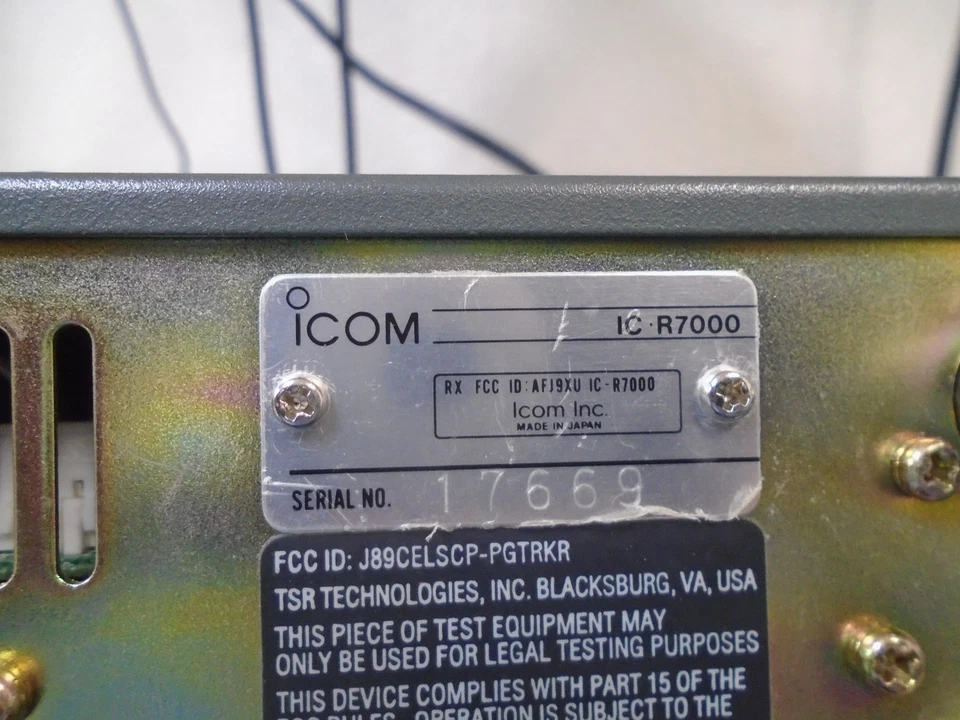 ICOM IC-R7000 RICEVITORE COMUNICAZIONI - Immagine 4 di 4