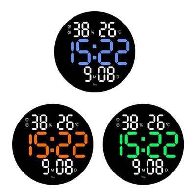 Large LED Digital Clock Remote Control Alarm Clock 10'' Display for Bedroom