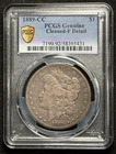 1889-CC Morgan Silver Dollar $1 - Carson City - Unique Tone - Gold Shield PCGS