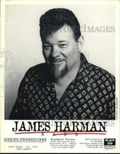 1995 Press Photo James Harman, blues singer, songwriter and musician.