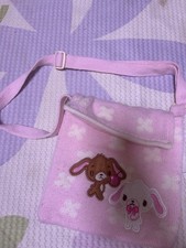 Sanrio Sugar Bunnies Candy Cabinet Plush Bag Used, Gray & White Rare