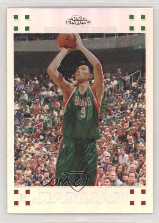 2007-08 Topps Chrome Refractor 522/1499 Yi Jianlian #135 Rookie RC 0b0