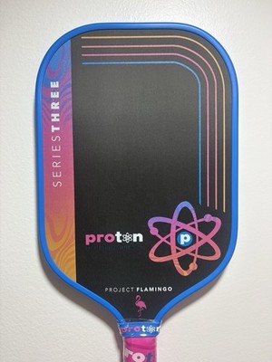 Proton Series Three Project Flamingo Pickleball Paddle Blue/Pink