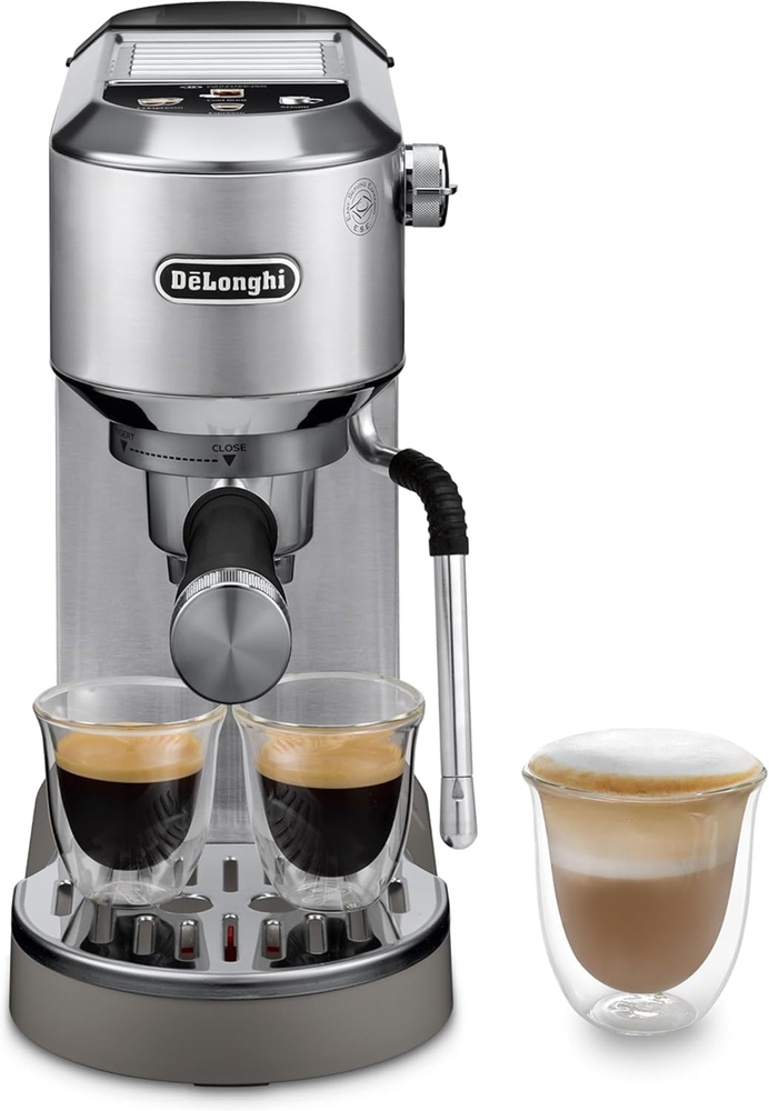 Machine à café expresso DeLonghi EC890.M Dedica Duo EC890.M, argent