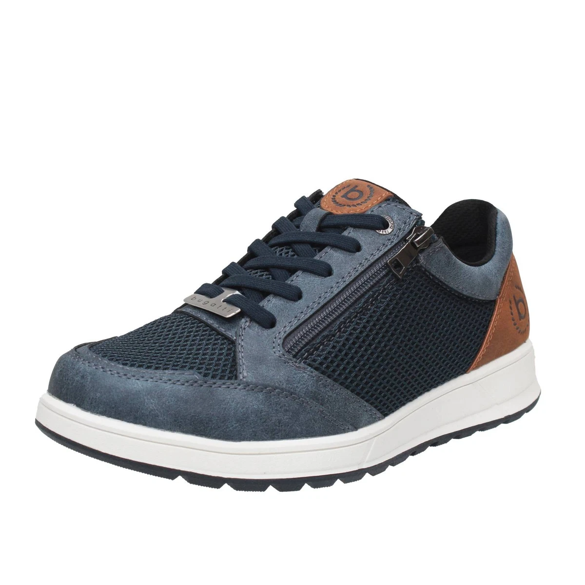 Scarpe Basse Da Ginnastica Uomo Bugatti Con Plantare Intercambiabile | Sneaker In Sintetico Con Suola EVA, Chiusura Con Lacci, Colore Nero - 2