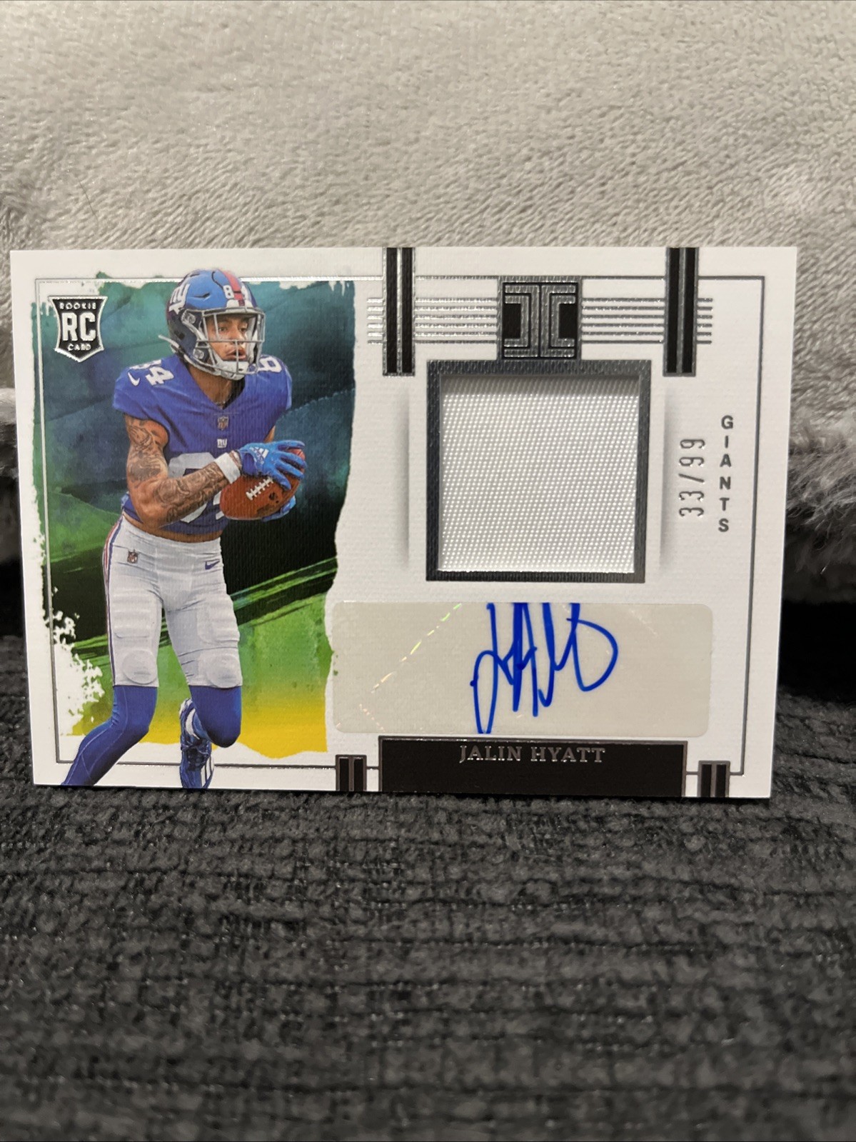 Jalin Hyatt Panini Impeccable Rookie Patch Autographs #RPAJHY Silver