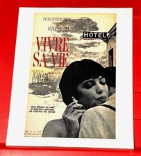 Vivre Sa Vie Jean-Luc Godard Movie/Film Poster Art PICTURE / PRINT 12" x 9.5"