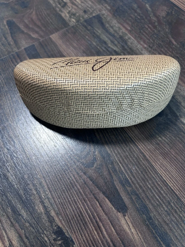 Gafas de sol genuinas Maui Jim tejidas imitación bambú carcasa rígida estuche solo aM Foto 2 de 4