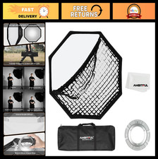 95cm Octagonal Softbox with Honeycomb Grid, Bowens Mount for Studio Flash, Soft