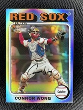 2024 Topps Heritage High Number #658 Connor Wong Chrome Silver /225 Red Sox