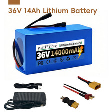 36 Volt 14ah lithium battery with XT60, 36V Battery, 7.6 4.2 2.7inch
