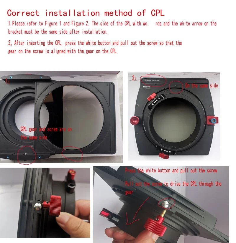 Benro FH150M2C2  Filter Holder & 150mm CPL Kit For Canon TS-E17MM f/4L lens - Image 4 of 4