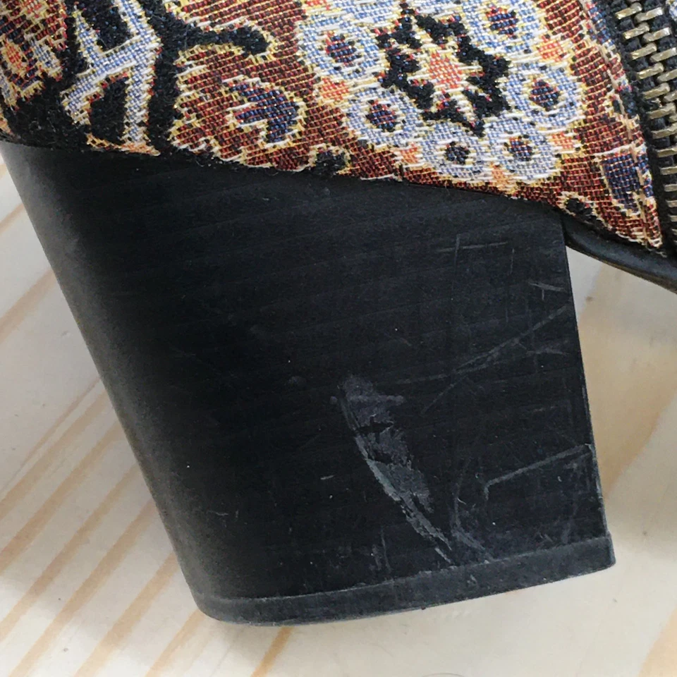 Style & Co. Botas Mujer 10 M Masrinaa Botín Multicolor Imitación Cuero Tobillo Foto 2 de 4