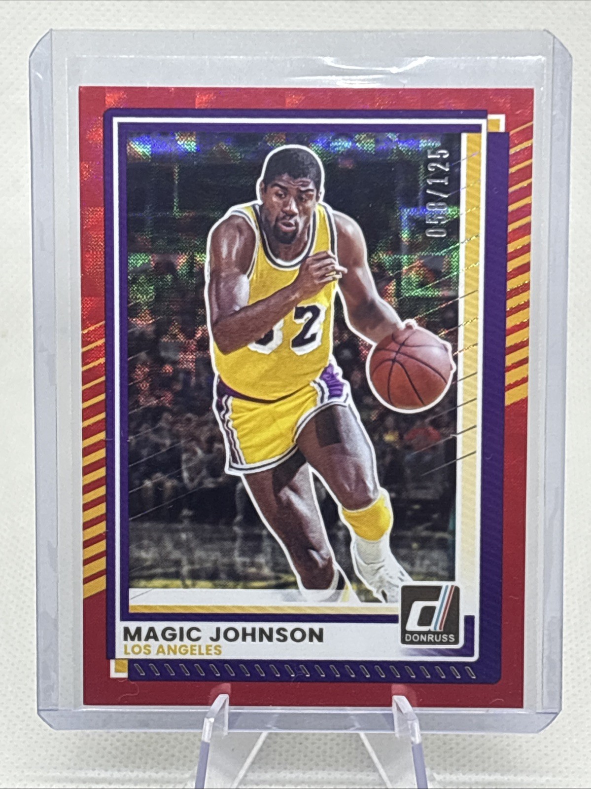 2025-26 Panini Donruss Magic Johnson #141 Red /125 Lakers HOF NM+