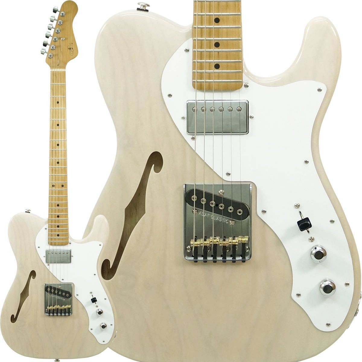 G&L USA Limited ASAT Classic Bluesboy Thinline (Blonde/Maple
