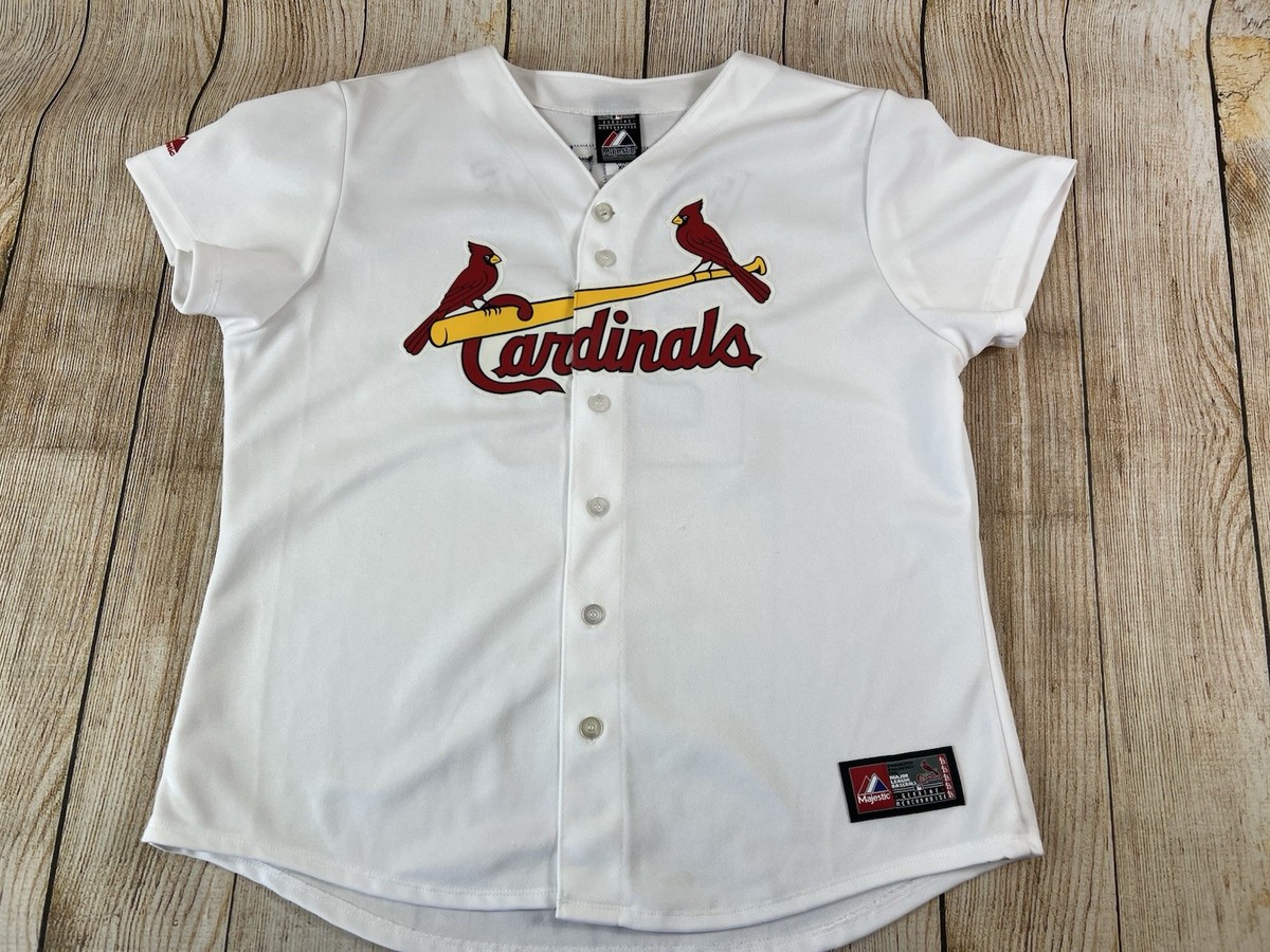 Women's Majestic St. Louis Cardinals Baseball Jersey White Freese
