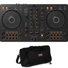 Pioneer DJ DDJ-FLX4 2-deck Rekordbox and Serato DJ Controller with Gig Bag -