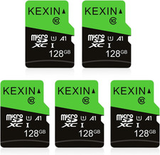 128GB Micro SD Card 5 Pack with SD Adapter Microsdxc Memory Card UHS-I C10 U1 Mi