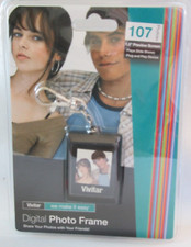 Vivitar 1.5 Screen Key Chain Digital Photo Frame Key Chain Rechargeable Battery