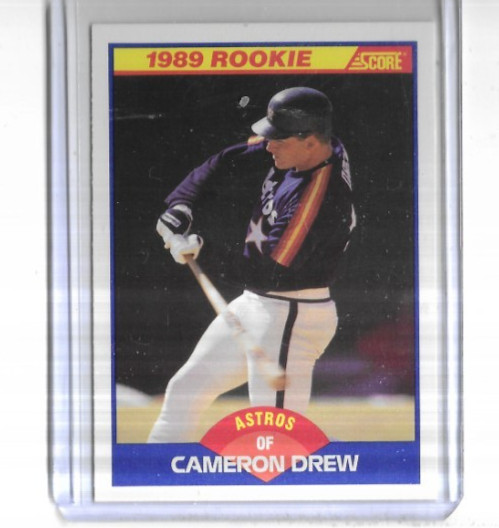 1989 Score #643 Cameron Drew Houston Astros Rookie