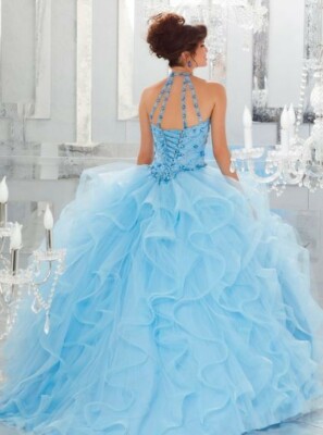 New - Mori Lee -Madeline Garner- Bahama Blue Quinceanera Dress size 2 | eBay