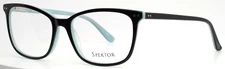 SPEKTOR SK722 Black Blue Womens Semi Cat Eye Full Rim Eyeglasses 55-17-145 B:41