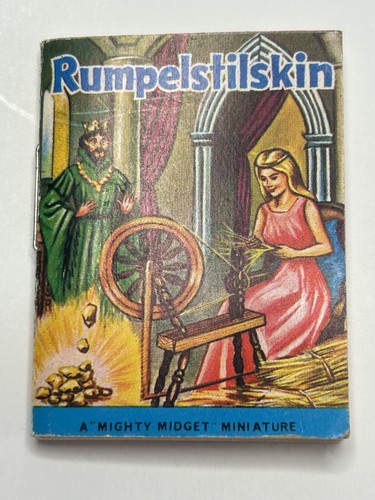 Fairy Tales Miniature Books 2 Vintage Cinderella & Rumpelstilskin Romantic - Picture 17 of 19
