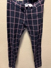 Janie And Jack Navy Windowpane Ponte Pants 12
