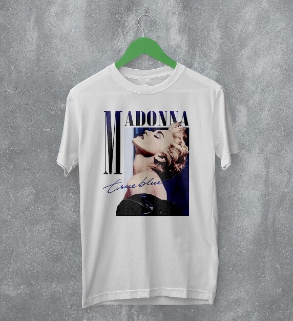 MADONNA Dreams come true! Tシャツ Madonna True Blue Classic Album T Shirt cool new new shirt cotton