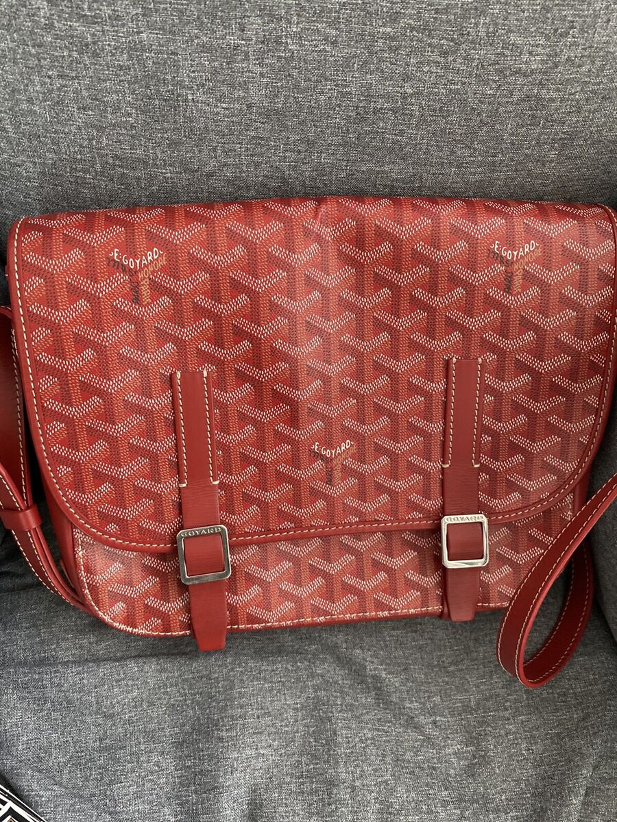 goyard Belvedere MM PM red tote messenger bag Only One On  EVER  authentic