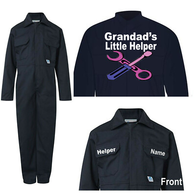 Kinder Latzhose Overall personalisieren Opa Papa Mama Oma kleiner Helfer
