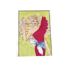 VINTAGE 1989 MATTEL FIGURINE PANINI BARBIE ALBUM STICKER NOS NEW OLD STOCK  35