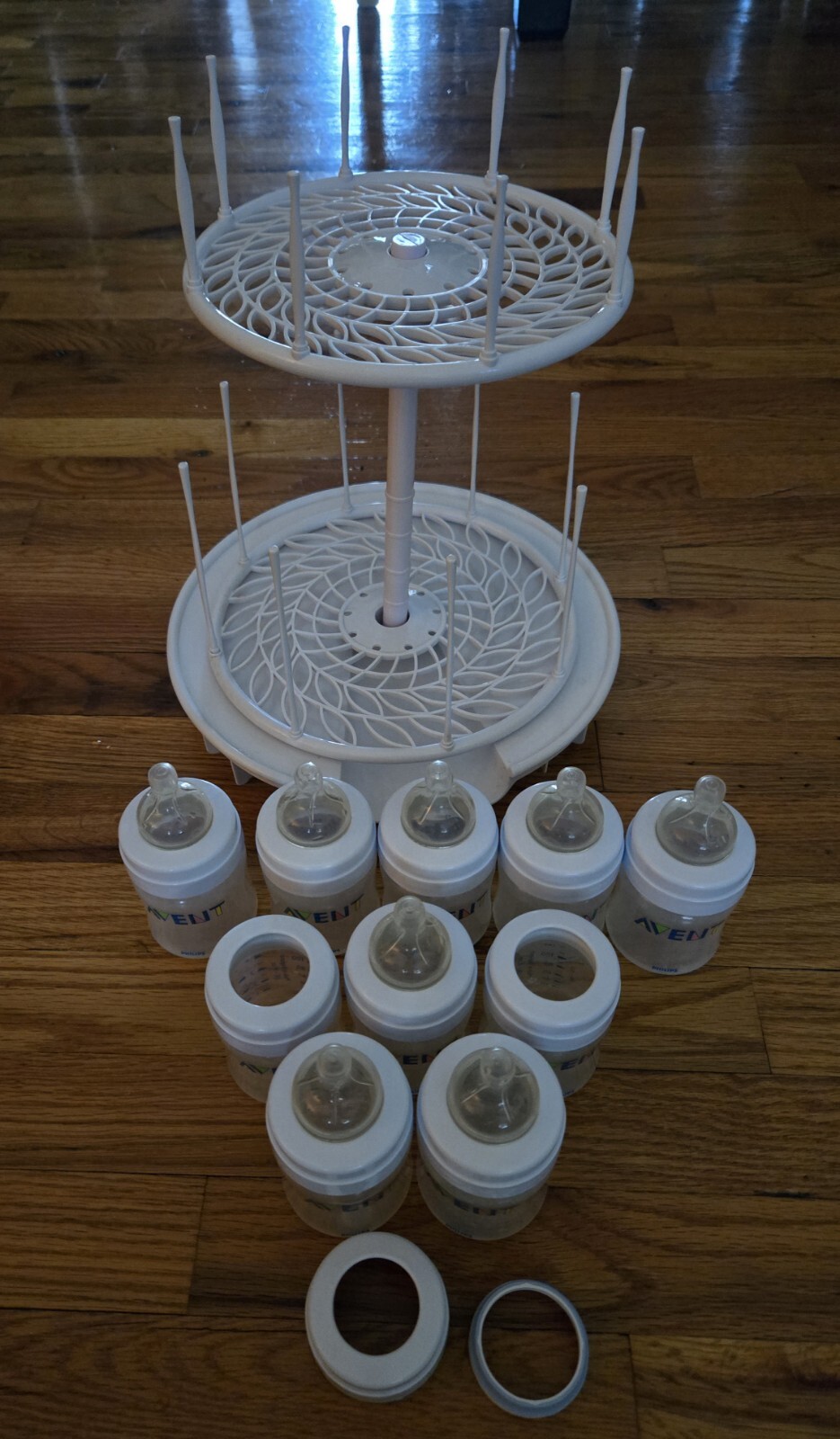 + Bottle Drying Rack + Extra Rings