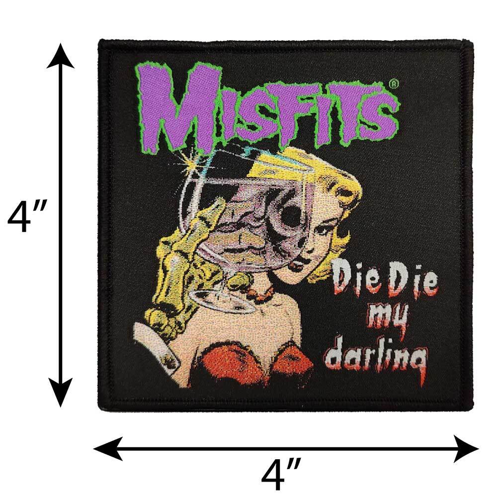 Misfits Die Die Darling - Woven Patch - 4" x 4" View 2
