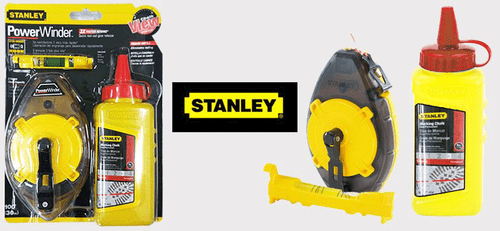 Stanley 47-465-KR Juego de Caja Línea de Tiza Manual Línea de Tiza Roja 30m - Imagen 3 de 3