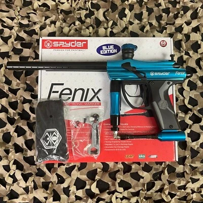 NEW Kingman Spyder Fenix Electronic Paintball Gun - Gloss Blue