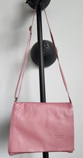 Vera Pelle Borse In Pelle Blush Pink Genuine Leather Flap Crossbody Bag! Italy 