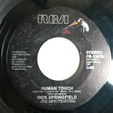 Rick Springfield  Human Touch / Alyson  7'' 45rpm RCA PB-13576