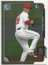 Nate Smith Angels 2015 Bowman Chrome Prospect Card