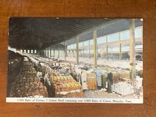 Tennessee, TN, Memphis, 5000 Bales of Cotton In Shed, PM 1910