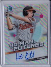 Heston Kjerstad 2021 Bowman Chrome 40-Man Futures Auto #'d 99/99 Autograph