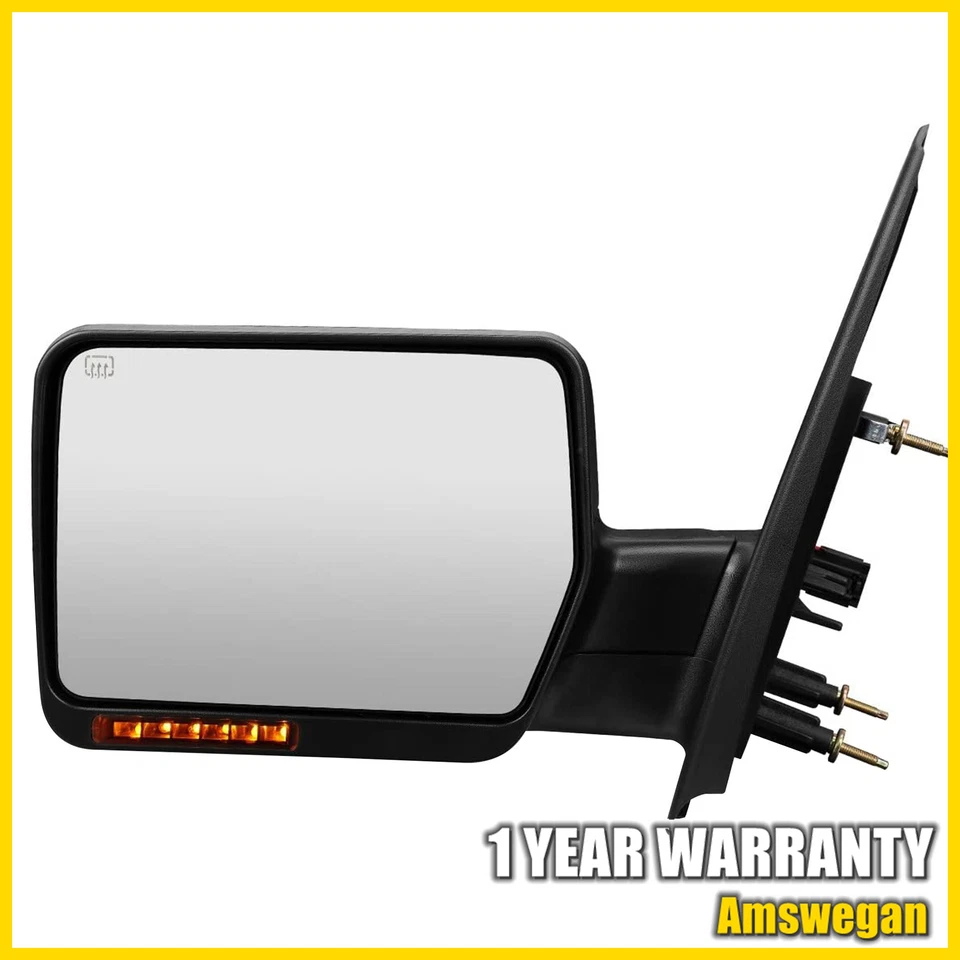 1 комплект буксировочных указателей поворота с электроприводом и подогревом зеркала подходит для Ford F150 FO1321349 2009-2011 годов выпуска - Изображение 4 из 4