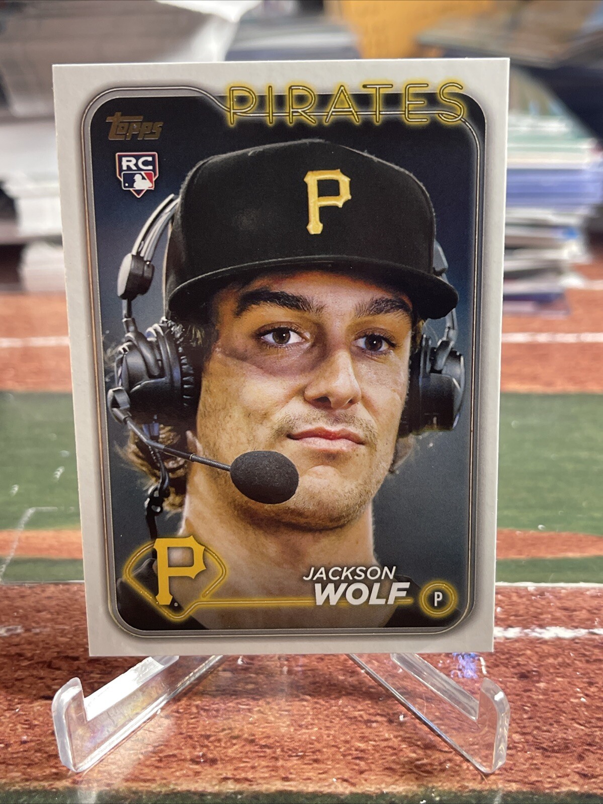 2024 Topps - Jackson Wolf #523 GOLDEN MIRROR VARIATION SSP RC