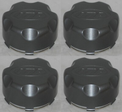 4 CAP DEAL ITP GRAY GREY PLASTIC SNAP IN WHEEL RIM CENTER CAPS G110BX 4x110