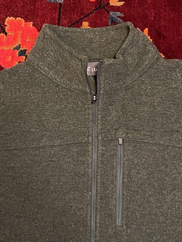 Ibex 1/2 Zip 100% Merino Wool, Men’s Medium, Green, Breast Pocket, Pullover - Picture 5 of 7