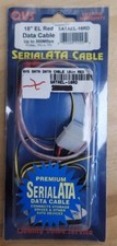 New Old Stock - QVS EL Red SATA 1 Data Cable 18 inches, Illuminated