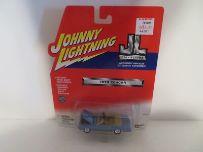Johnny Lightning JL Collection 1970 Mercury Cougar Convertible Blue 2001 MOC